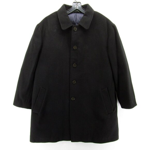 VINTAGE Lauren Ralph Lauren Jacket 46 Down Feather Wool Over Coat 90s